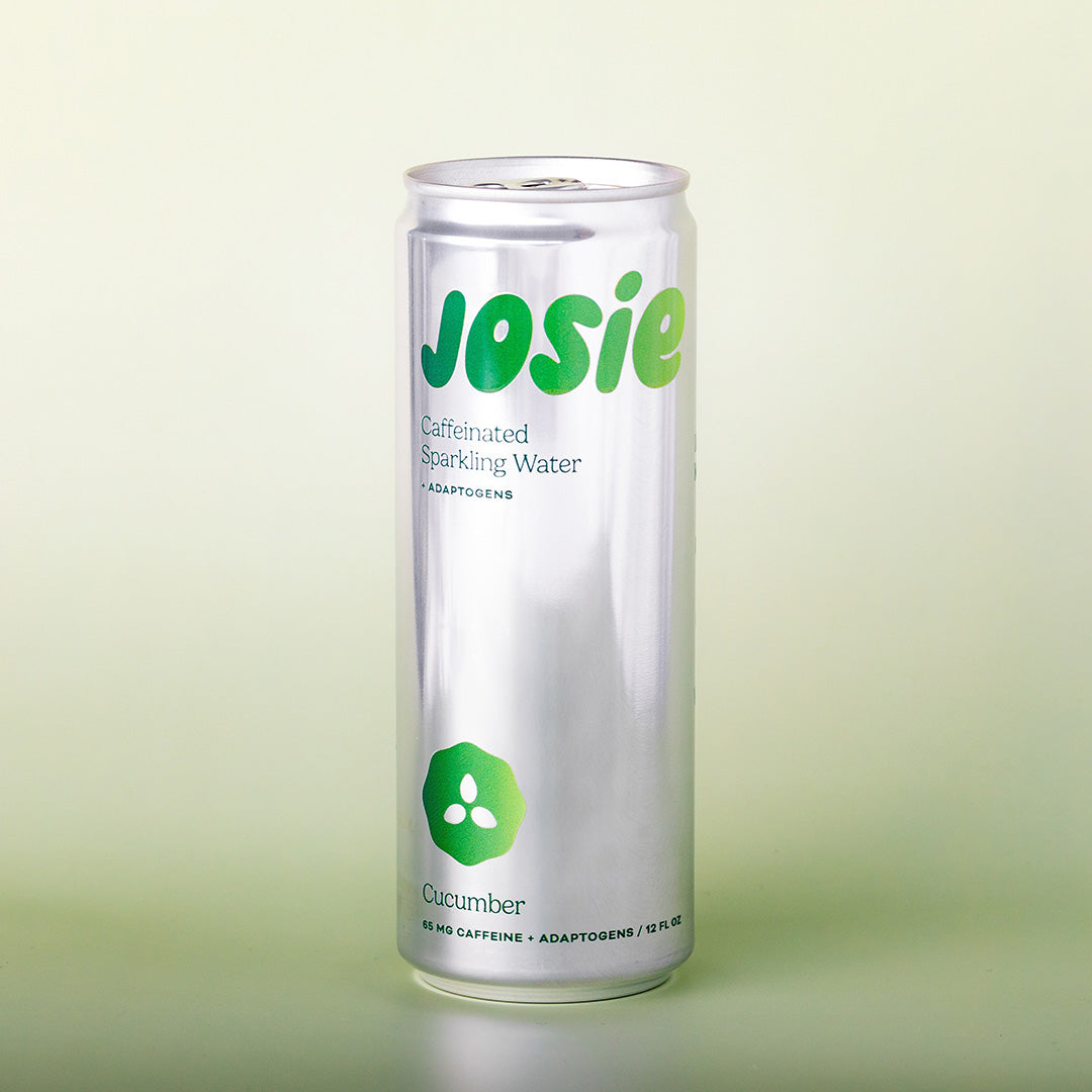 Josie Cucumber Caffeinated Sparkling Water - 12 pack