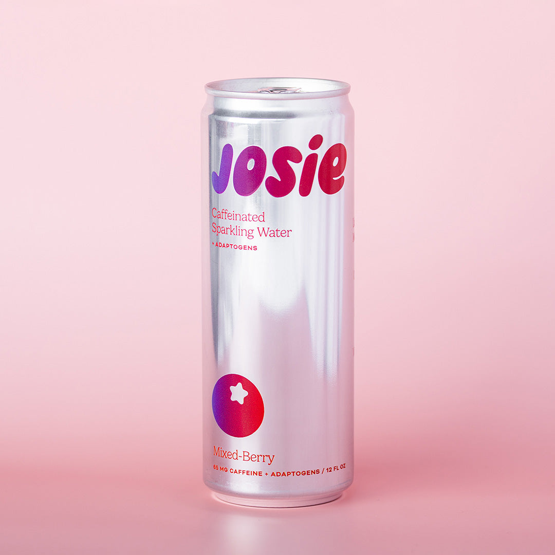 Josie Mixed Berry Caffeinated Sparkling Water - 12 Pack