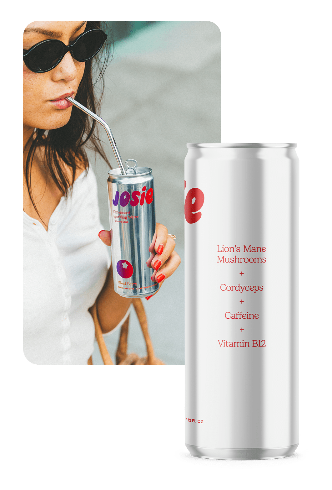 Josie Lions mane adaptogen nootropic energy drink